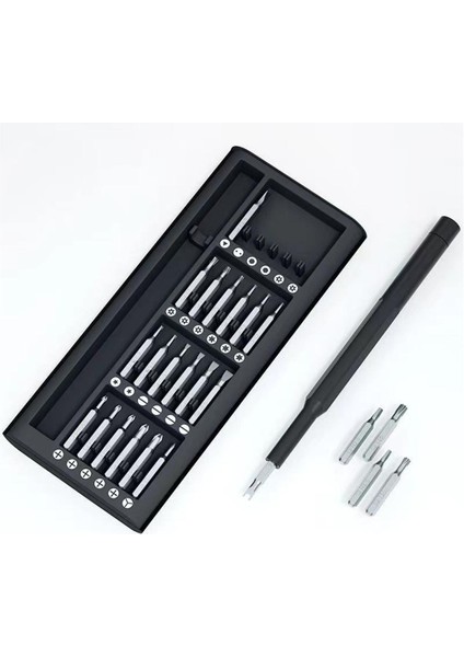 25 Parça Çok Fonksiyonlu Hassas Tornavida Seti - Telefon Tablet Elektronik Tamir Tornavida Seti (483483)