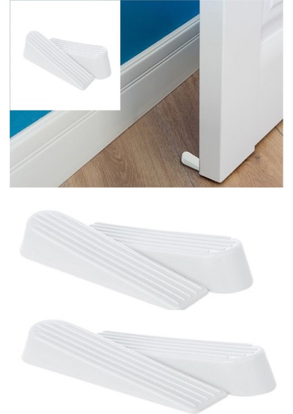 4 Adet Kapı Rampası Kapı Stoperi - Kapı Tamponu Çarpma Önleyici Set (483483)