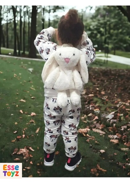Çocuklar Için Peluş Tavşan Çanta – 40 cm Yumuşacık Sırt Çantası fiyatları