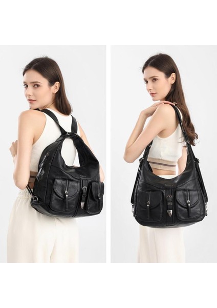 Yıkama Deri Hem Sırt Hem Omuz Kadın Çantası 21-K Barcelona 1936 fırsatları