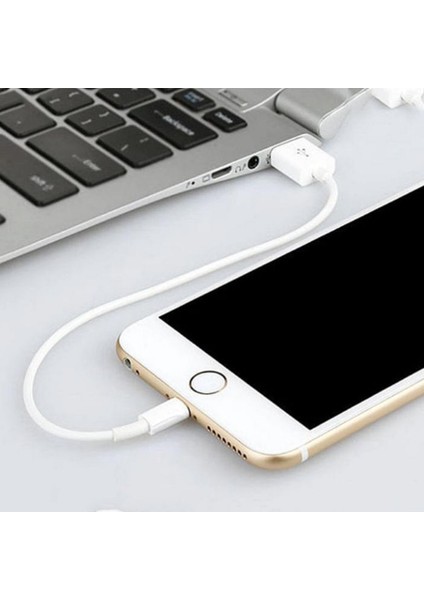 Nt-26 Plastik 20 cm Lightning Şarj ve Data Kablosu (Beyaz) fiyatları