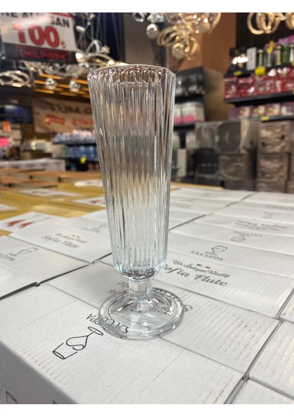 Flüt Bardak/kahve Yanı/sunum Bardağı 6 Adet 130 ml