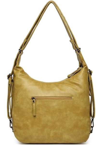 Yıkama Deri Hem Sırt Hem Omuz Kadın Çantası 21-K Barcelona 1936 fiyatları