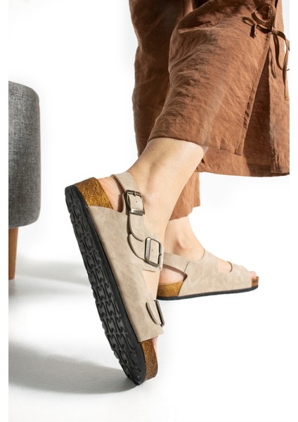 Çift Tokalı Mikanos Sandalet