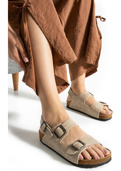 Çift Tokalı Mikanos Sandalet modelleri