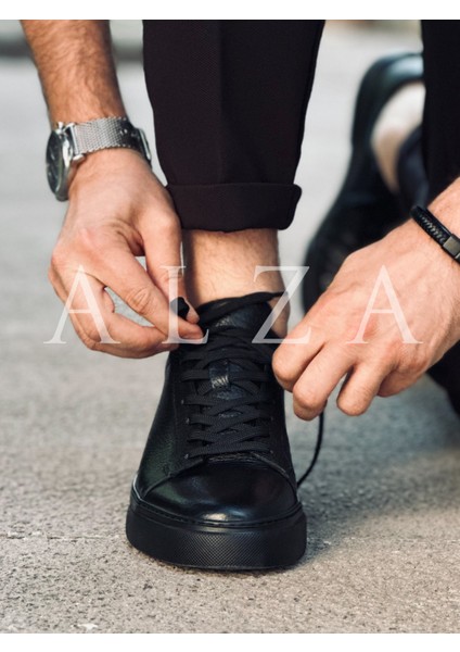 Hakiki Deri Erkek Sneaker Ayakkabı