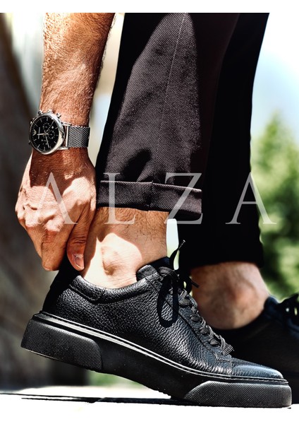 Hakiki Deri Erkek Sneaker Ayakkabı
