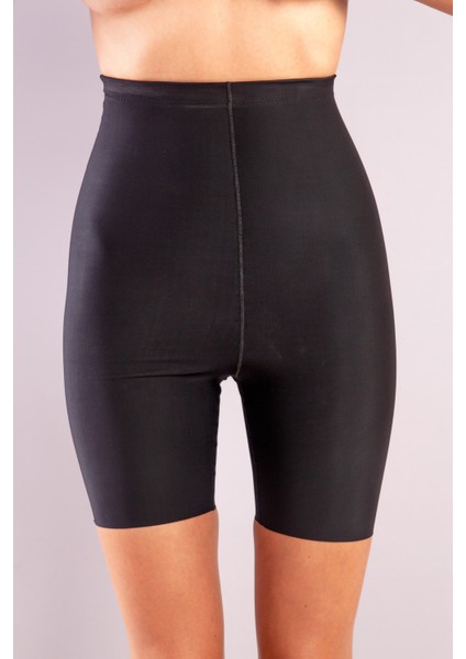 Girdle Hight Waist Coton Short Corset,siyah Toparlayıcı Yüksek Bel Uzun Paça Korse