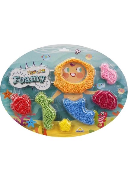 1003565 Funmix Foamy Renkli Dünyalar Slime -Sunman