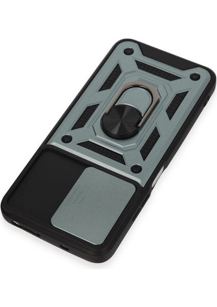 Xiaomi Redmi Note 12S Kılıf Pars Lens Yüzüklü Silikon - Yeşil Inslm