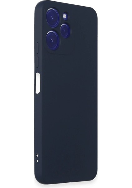 Xiaomi Redmi 12 Kılıf Nano Içi Kadife Silikon - Lacivert Inslm