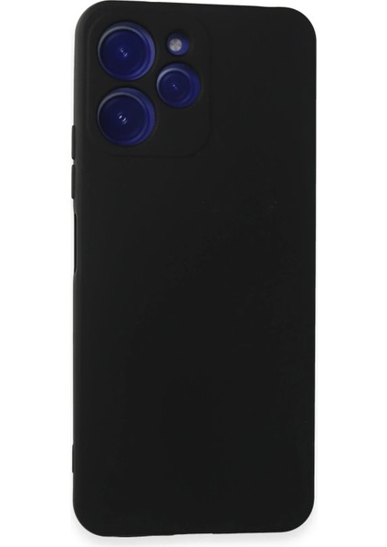 Xiaomi Redmi 12 Kılıf Nano Içi Kadife Silikon - Siyah Inslm