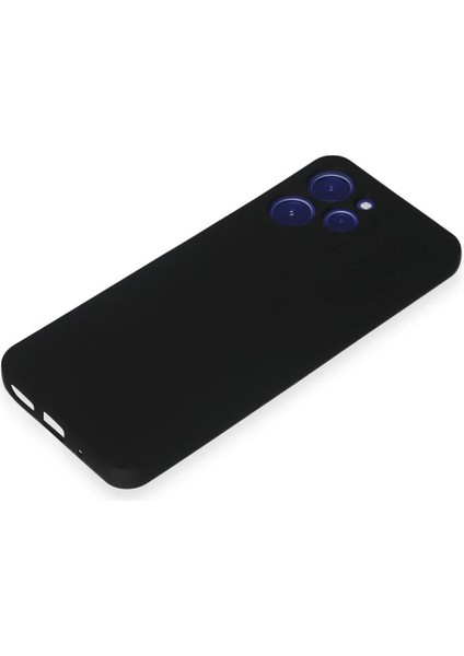 Xiaomi Redmi 12 Kılıf Nano Içi Kadife Silikon - Siyah Inslm