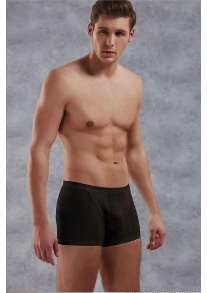 Erkek Micro Modal Torbalı Siyah Boxer 1510-Ch