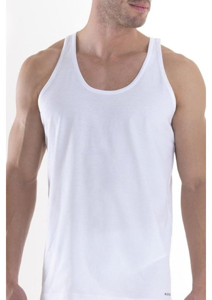 9225 ERKEK 2 Lİ LOOSE FİT BEYAZ ATLET