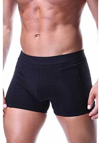 Erkek Modal Siyah Boxer 1755