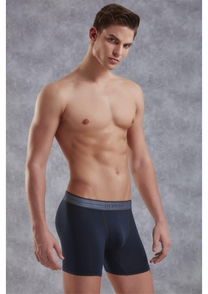 Erkek Modal Kot Desen Mavi Boxer 1776