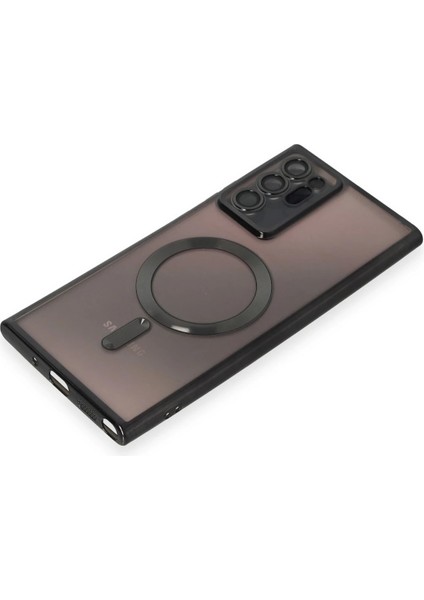Samsung Galaxy Note 20 Ultra Kılıf Kross Magneticsafe Kapak - Siyah Inslm
