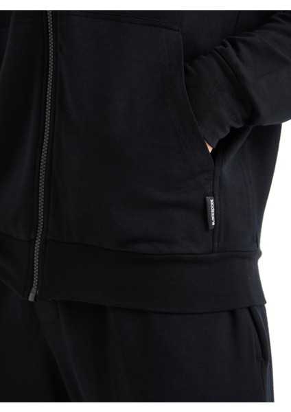 Erkek Uzun Kol Kapüşonlu Siyah Sweatshirt Takım C8T0N6O04-09 modelleri