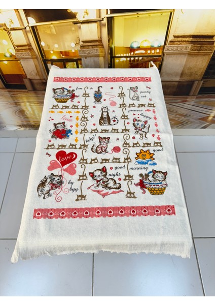 %100 Pamuk 3'lü 40X60 Baskılı Mutfak Havlusu fiyatları