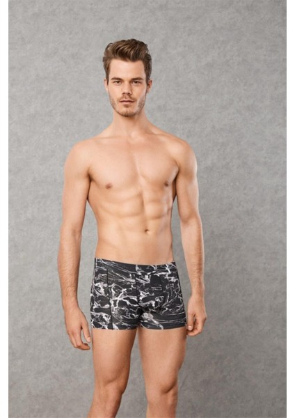 Erkek Modal Çok Renkli Baskılı Boxer 1871