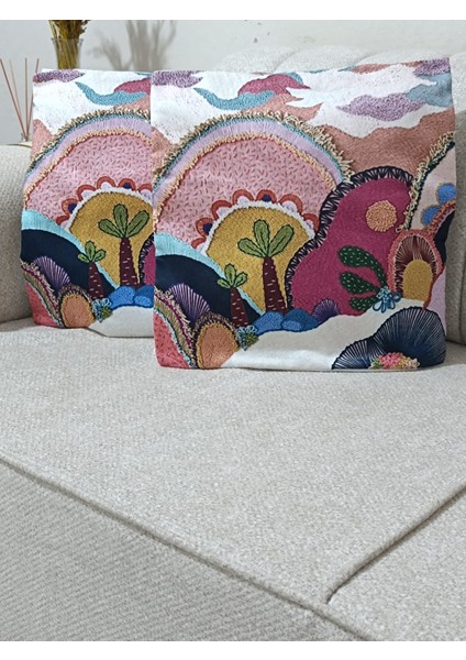 2 Adet Dijital Baskılı Kırlent Kılıfı – Canlı Desenler, Yumuşak Dokunuş fiyatları