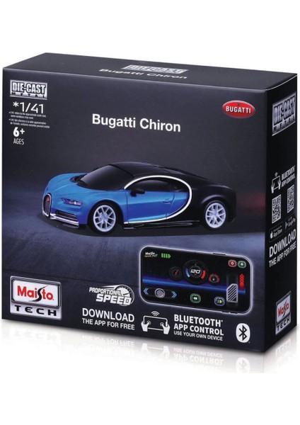 Maisto 1:41 App Control Kumandalı Metal Araba Bugatti Chiron 20
