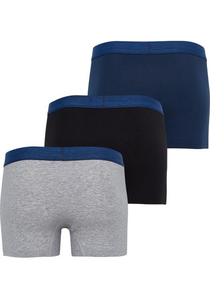 Modern Basics Shorty 3'lü Gri-Lacivert-Siyah-126 Boxer 9472 fiyatları