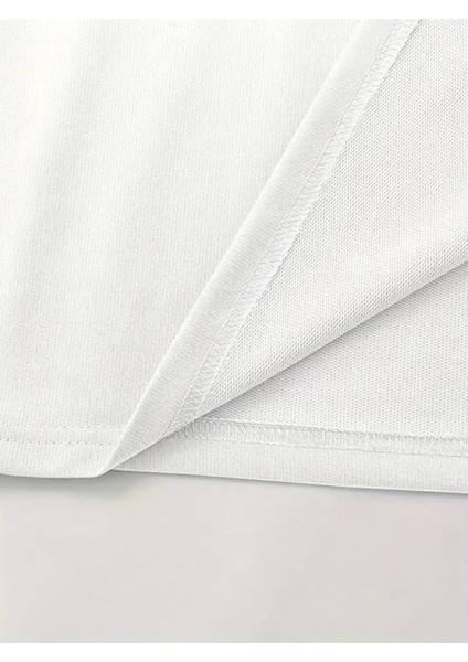 Baskılı Oversize Bisiklet Yaka T-Shirt - Beyaz fiyatları
