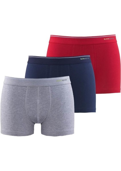 Tender Cotton 3'lü Asorti Boxer 9670 - 953