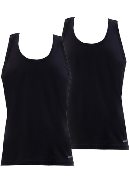 Erkek Atlet 2'li Paket Loose Fit 9225 - Siyah