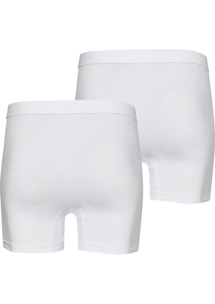 loose Fit 2'li Beyaz Boxer 9626