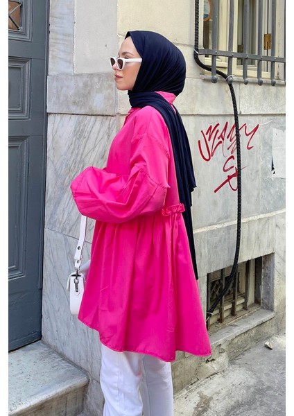 Lopez Balon Kol Tunik Fuşya fiyatları