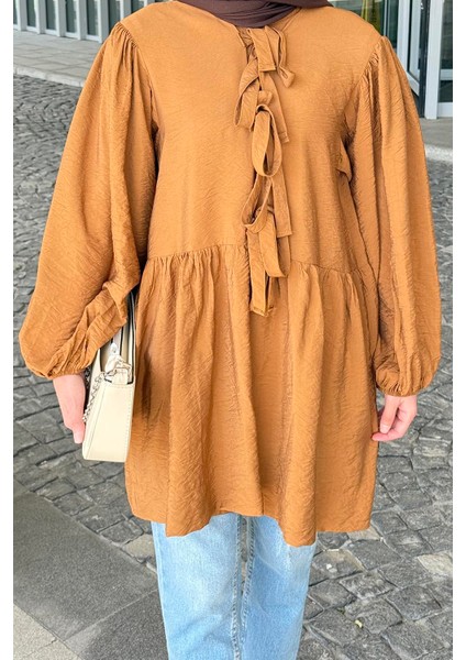 Ön Bağlamalı Iki Parça Ceket Acı Kahverengi fiyatları