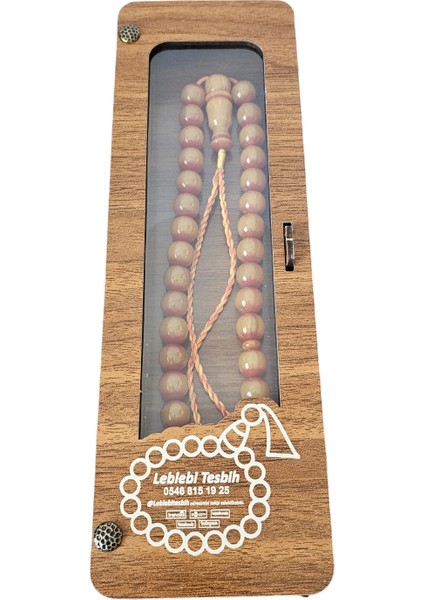 Osmanlı Benzetme Sıkma Kehribar Tesbih LT1219