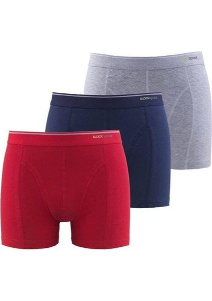 Tender Cotton 3'lü Asorti Boxer 9673 - 953