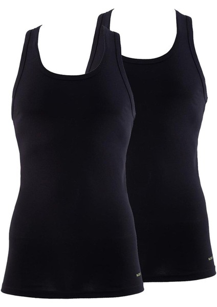 Tender Cotton 2'li Sporcu Siyah Atlet 9676