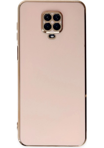 Xiaomi Redmi Note 9 Pro Kılıf Volet Silikon - Pembe Inslm