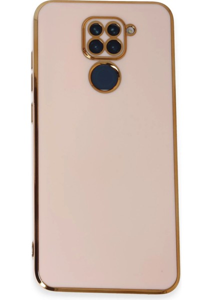 Xiaomi Redmi Note 9 Kılıf Volet Silikon - Pembe Inslm