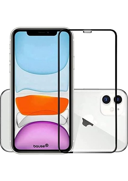 Iphone 12 6.1'' Uyumlu Full 10D Ekran Koruyucu Kırılmaz Cam (Iphone 12 6.1'')