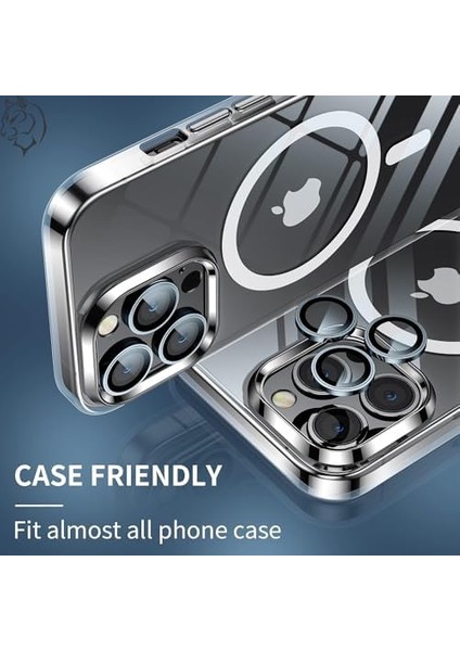 Apple iPhone 16 Pro Max / 16 Pro / 15 Pro Max / 15 Pro / 14 Pro Max / 14 Pro Safir Premıum Kamera Lens Koruyucu, [orijinal Tasarım] Çizilmez 9h Temperli Cam Kamera Koruyucu, Metal Lens, Siyah modelleri