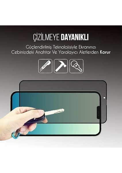 Apple iPhone 13/13 Pro / 14 Için Hayalet Ekran Koruyucu Kolay Kurulum Kitli Camın Altında Kesinlikle Toz Bırakmayan Ekstra Güçlendirilmiş Koruma ve Gizlilik Sağlayan Cam Koruyucu modelleri