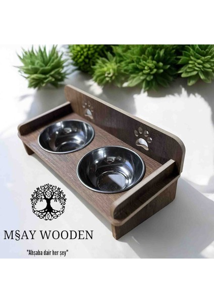 Ahşap Kedi Mama Kabı fiyatları