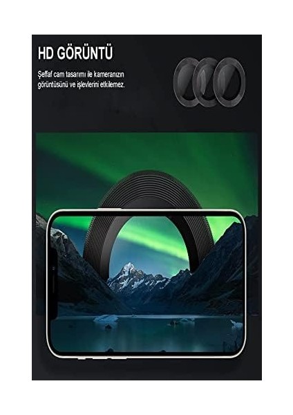 Iletişim Apple iPhone 13 Alüminyum Alaşım Temperli Cam Kamera Lens Koruyucu - Gümüş fırsatları