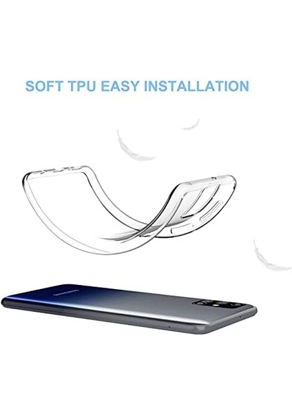 Conners Galaxy M31S Anti-Scratch-Temperli Cam Ekran Koruyucu 2 Adet +Crystal Şeffaf Silikon