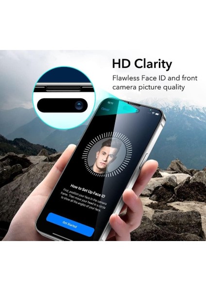 Trend Apple iPhone 14 Plus Için Ekranı Tam Kaplayan Cam 5d Ekran Koruyucu Kırılmaz Cam Full Cover Tam Koruma