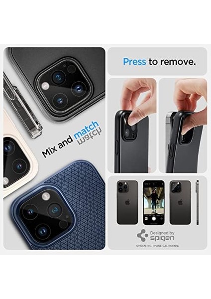 iPhone 16 Pro Max / 16 Pro / 15 Pro Max / 15 Pro / 14 Pro Max / 14 Pro Kamera Lens Camı Koruyucu Glas.tr Optik (2 Adet) Black - AGL05273