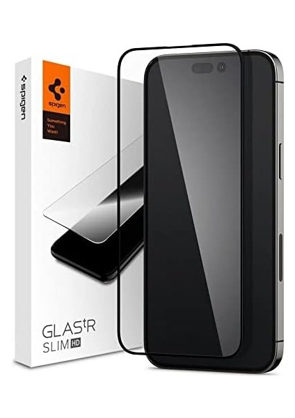 iPhone 14 Pro Cam Ekran Koruyucu Tam Kaplayan Glas.tr Slim Full Cover Black - AGL05221 fırsatları