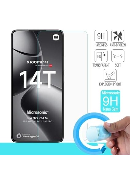 Xiaomi 14T Nano Glass Cam Ekran Koruyucu [14T ile Uyumlu Ekran Koruyucu - Şeffaf] fırsatları