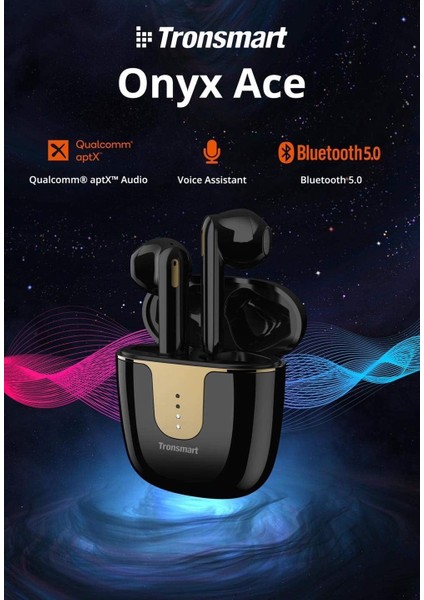 Onyx Ace Bluetooth Tws Kulaklık, Siyah